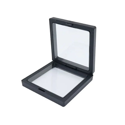 10pcs Transparent Floating Jewelry Display Boxes – Colorful 3D PE Membrane Frame Cases