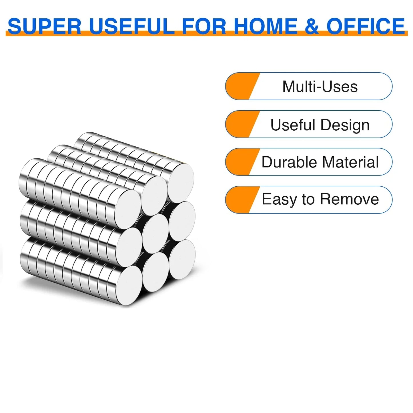 100PCS Neodymium Disc Magnets 6x3mm - Mini Round Magnets for Whiteboards, Fridge, Office & DIY Crafts