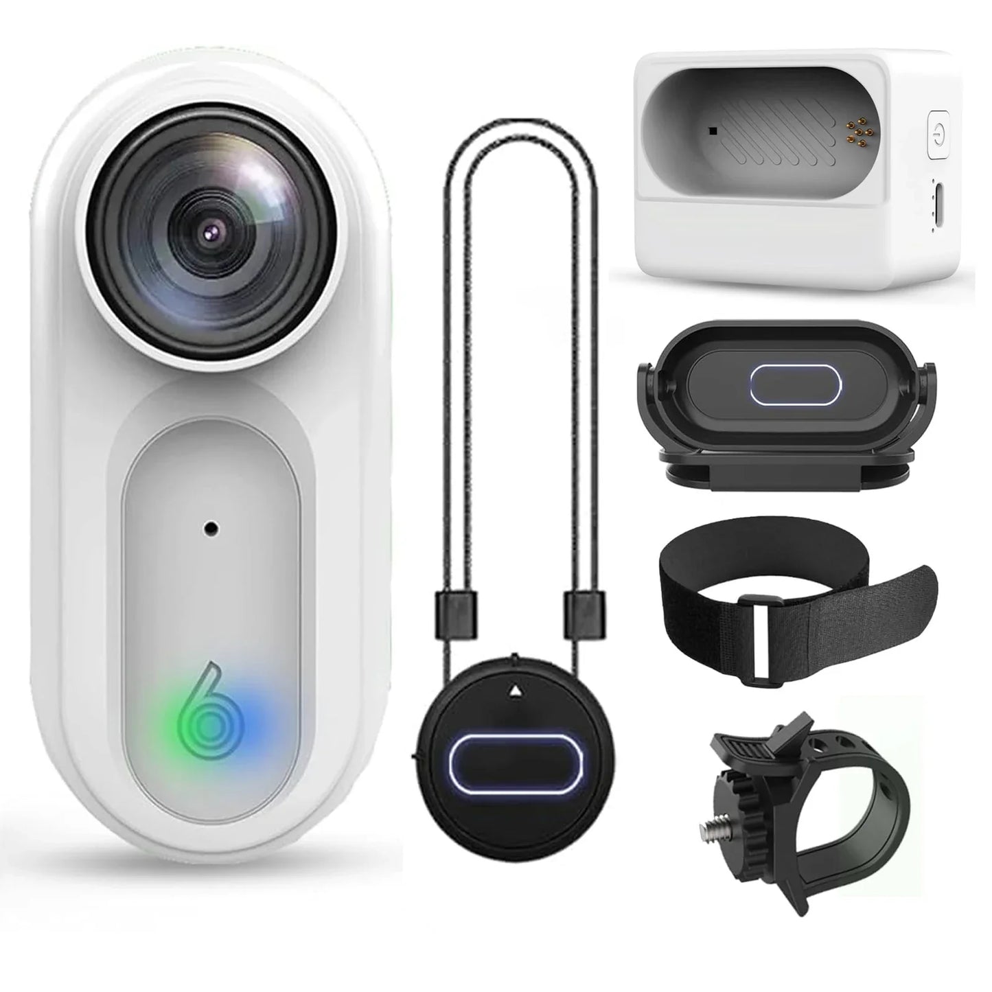 Upgraded 1080P Waterproof Mini Action Camera – 64GB WiFi Pocket Sports Cam with Large Battery