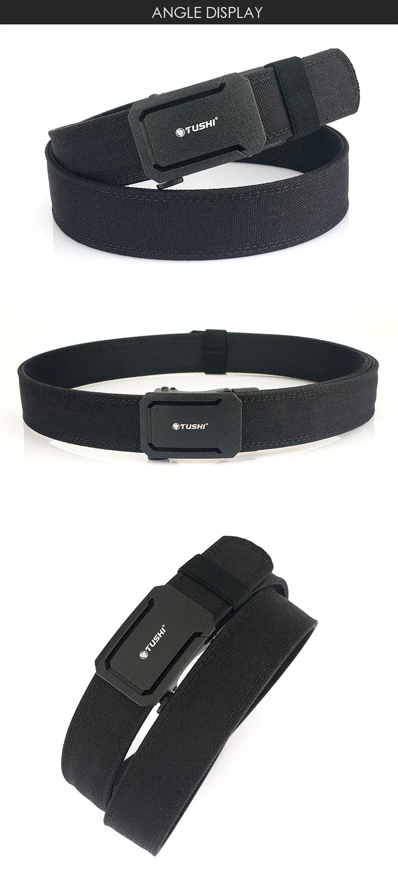 VATLTY Military Belt for Men – Sturdy Nylon with Metal Automatic Buckle, Tactical Police Duty & Outdoor IPSC Accessories