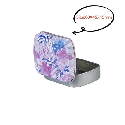 Square Silver Tin Storage Boxes – Small Metal Box for Jewelry, Keys, Coins & Wedding Candy