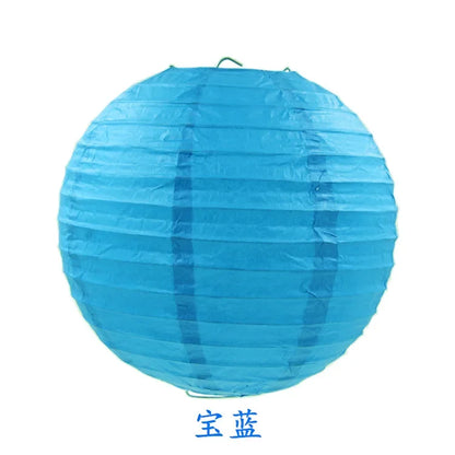 Round Paper Lanterns for Birthday Wedding Party Decor, DIY Hanging Lampion Balls, 4/6/8/10/12/14/16 Inch Craft Supplies