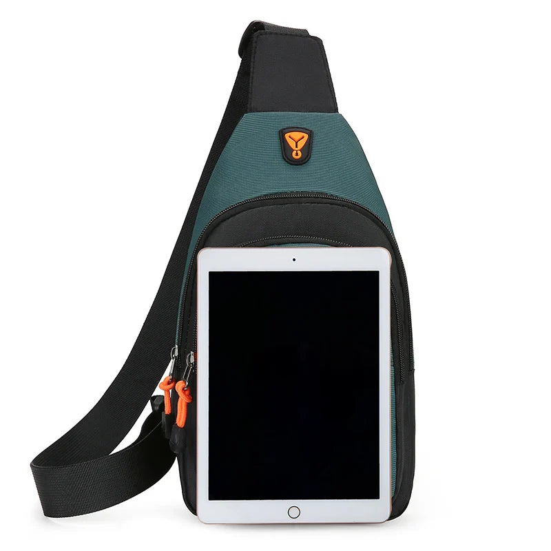 Men’s Outdoor Hiking & Cycling Shoulder Bag – Waterproof Sports Crossbody Chest Bag for Travel