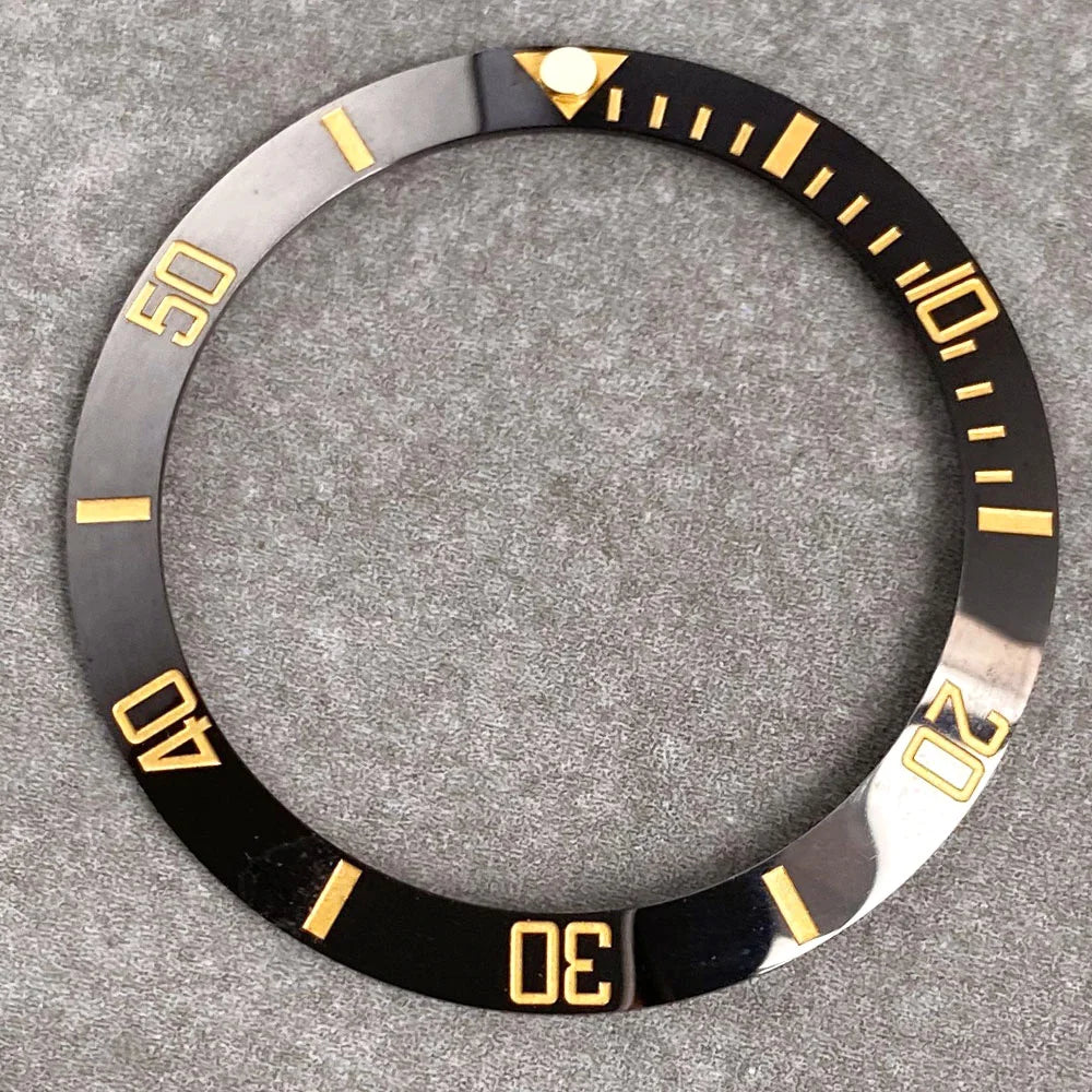 MATELION 38mm Ceramic Bezel Insert — Alloy Watch Ring for 40mm NH35/NH34 GMT Diving Watches