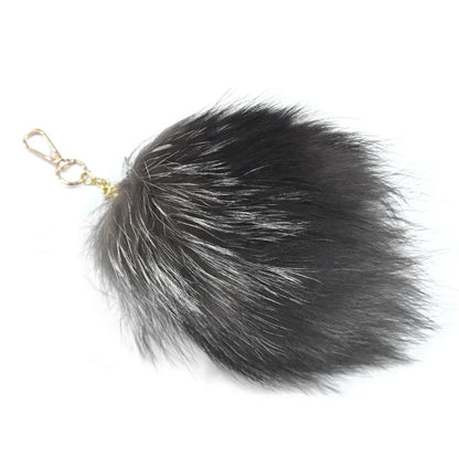 New Fashion Wolf Tail Fur Keychain – Unisex Car Keyring & Bag Charm Accessory Gift