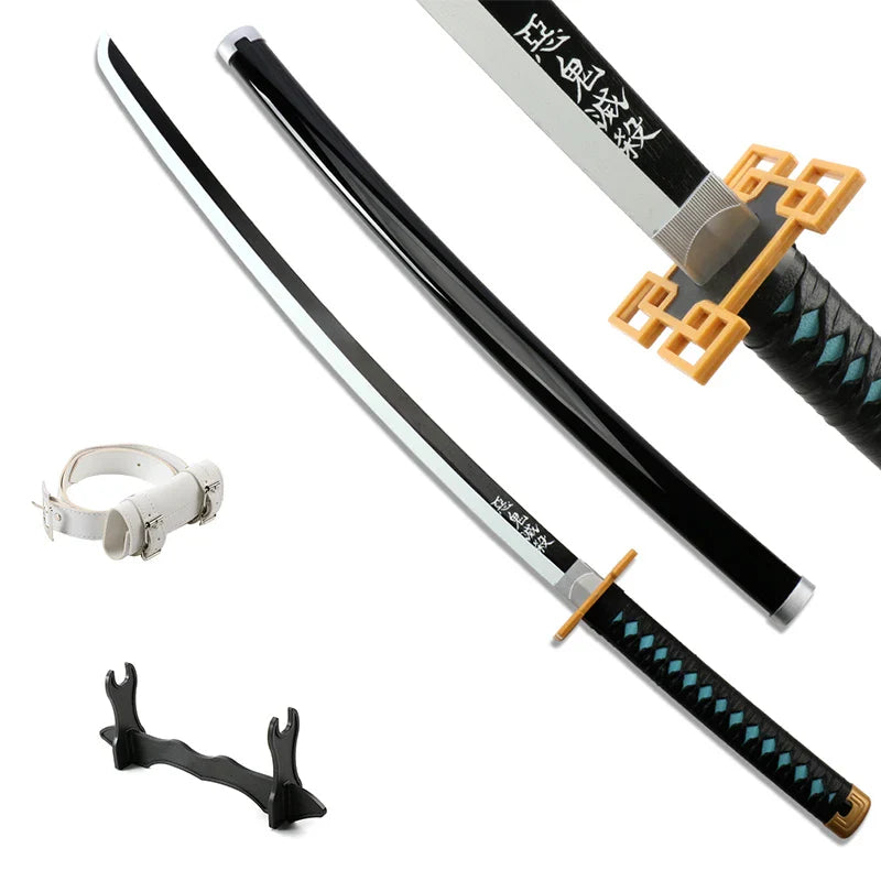 Japanese Anime Demon Slayer Samurai Katana Sword 104cm – Muichirou & Tanjirou Christmas Gift