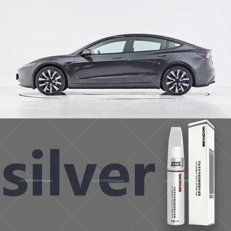 Tesla Model 3/Y/X Pearl White Paint Repair Pen – Touch-Up Kit for Auto Paint Restoration