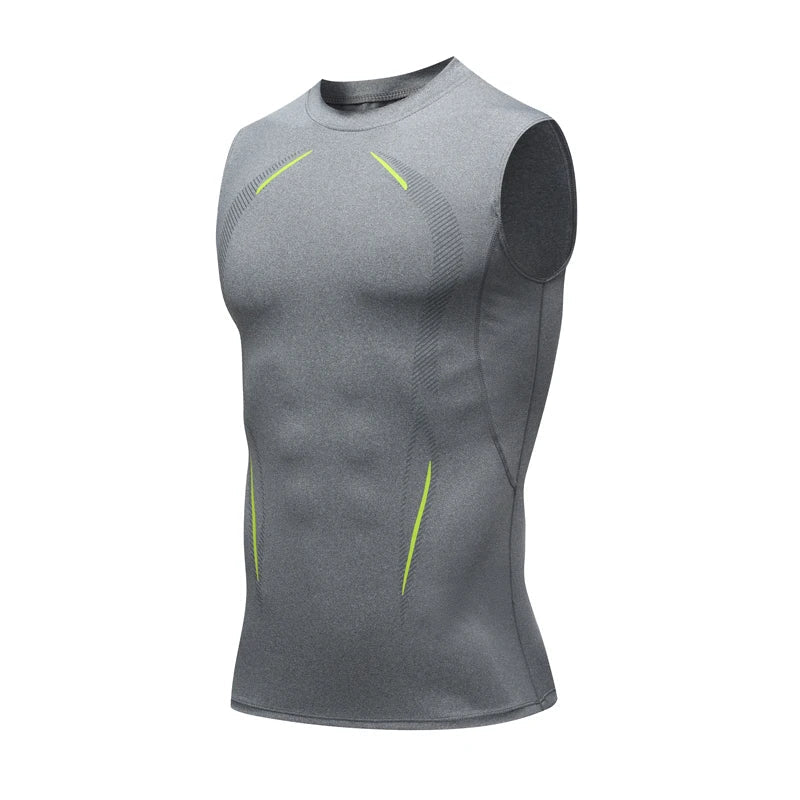Men’s Compression Tank Top – Sleeveless Quick-Dry Gym & Running Shirt, Fitness Bodybuilding Workout Muscle Vest