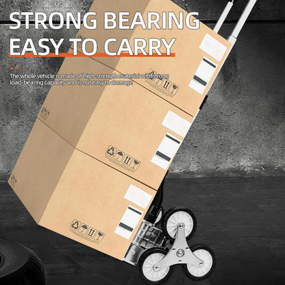 AIRAJ Aluminum Portable Folding Handcart — Ultra-Quiet Wear-Resistant Wheels, Ideal Gift for Parents & Family
