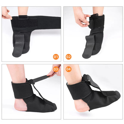 Compression Plantar Fasciitis Night Splint Sock – Orthopedic Foot Support Brace for Drop Foot Relief, Soft Stretching Foot Boot Splint