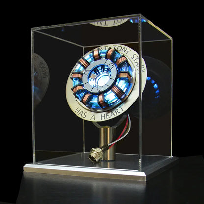 Avenger Iron Man Mk1 Arc Reactor - Tony Stark Heart of Mark LED Light Model, 1:1 Cosplay Chest Lamp, Superhero Toy for Kids