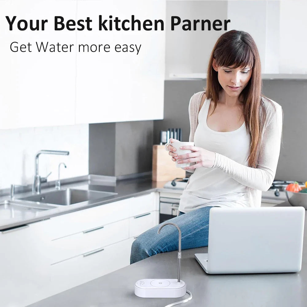 Electric Water Pump Dispenser — Automatic Gallon Bottle Pump for Home & Office, Portable Cold Water Pump