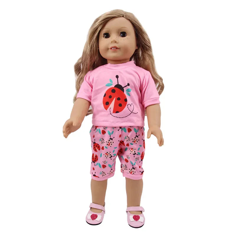 15-Style Doll Pajamas & Nightgowns – Cute Patterns for 18-Inch American & 43cm Born Dolls, Doll Accessories Toy