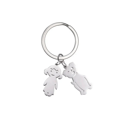 Personalized Kids & Family Keychain – Custom Name Key Chain for Mother’s Day, Couples, Boys, Girls, Pets, Mom, Dad, Baby Gift