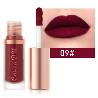 Waterproof Matte Velvet Lip Glaze – Moisturizing, Long-Lasting, Non-Stick Lip Gloss Lipstick Makeup