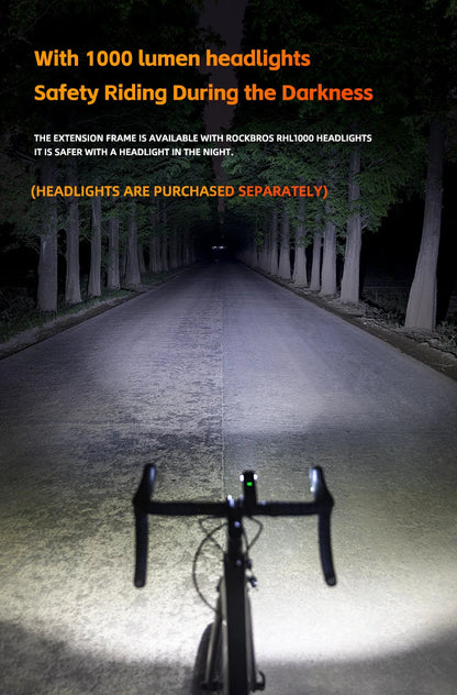 ROCKBROS Light Bracket – Nylon Bicycle Code Table Holder for Mountain & Road Bikes, Sports Camera & Lamp Extension Base