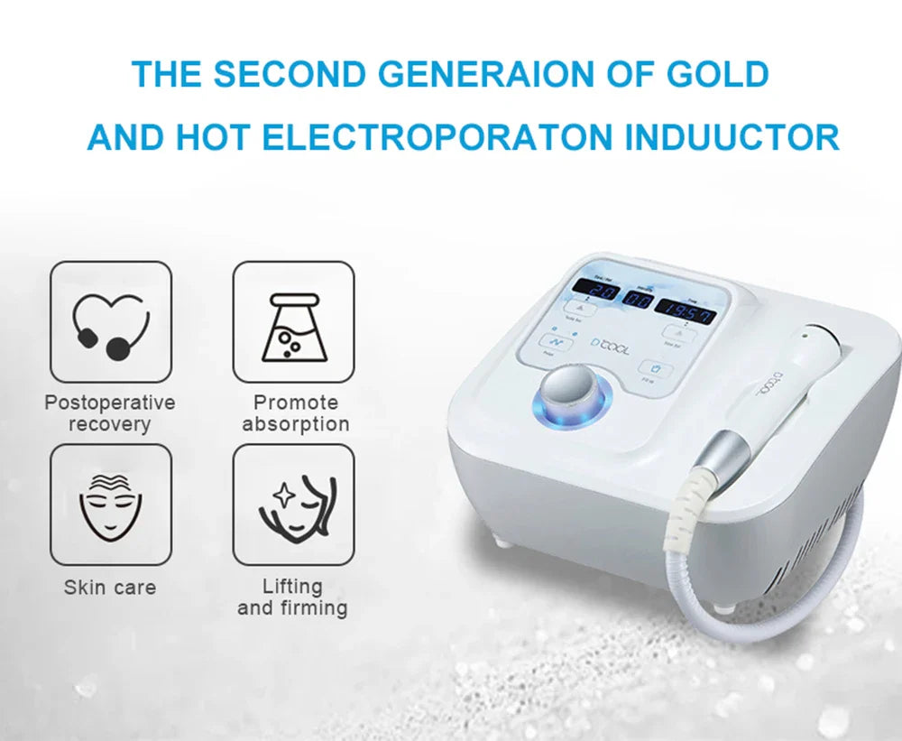 2025 NEW Dcool Portable Beauty Device – Hot & Cool EMS Electroporation Machine for Skin Tightening and Anti-Puffiness Facial Care