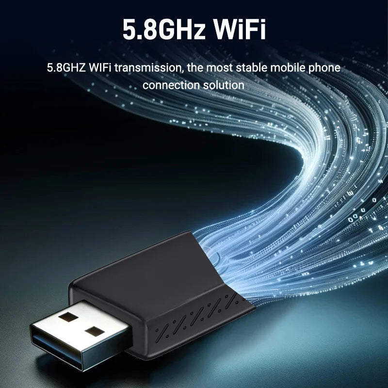 2025 Wired to Wireless CarPlay 2 in 1 Mini Adapter – Android Auto Smart Box, Plug & Play, OTA Update, Universal Compatibility