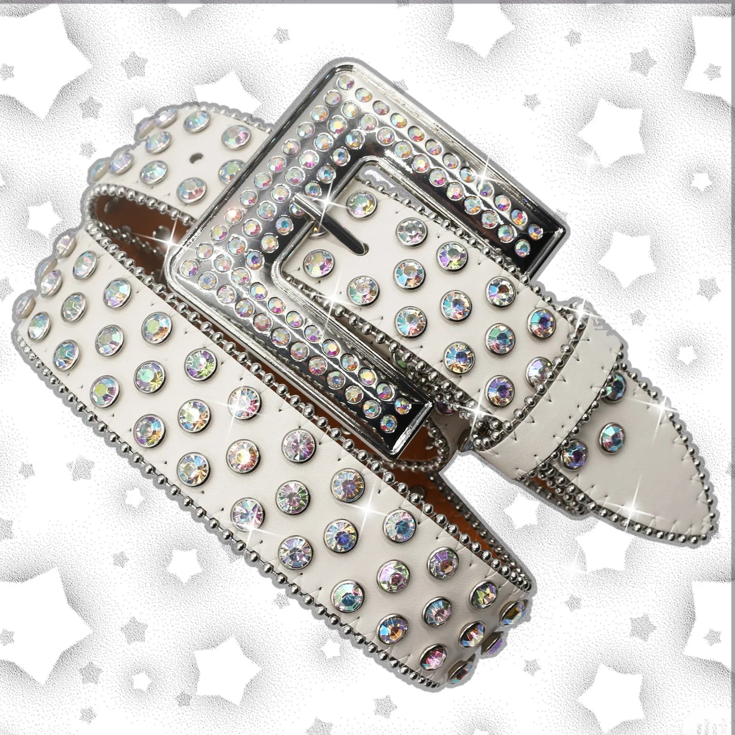 Luxury Rhinestone Belt – Diamond Crystal Studded Fashion Pin Buckle Belt for Women, Stylish Jeans Decoration