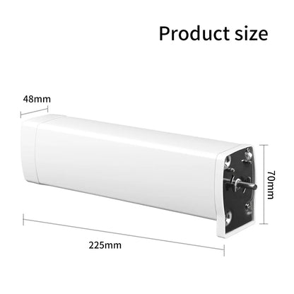 Smart Tuya WiFi/ZigBee Electric Curtain Shutter Motor – 22.5CM, RF Remote, App Control, Alexa, Google Assistant & SmartThings Compatible