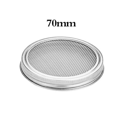 Seed Sprouting Kit - Mason Jar Germination Lids with Stainless Steel Strainer Screen & Sprouter Stand for Fresh Sprouts