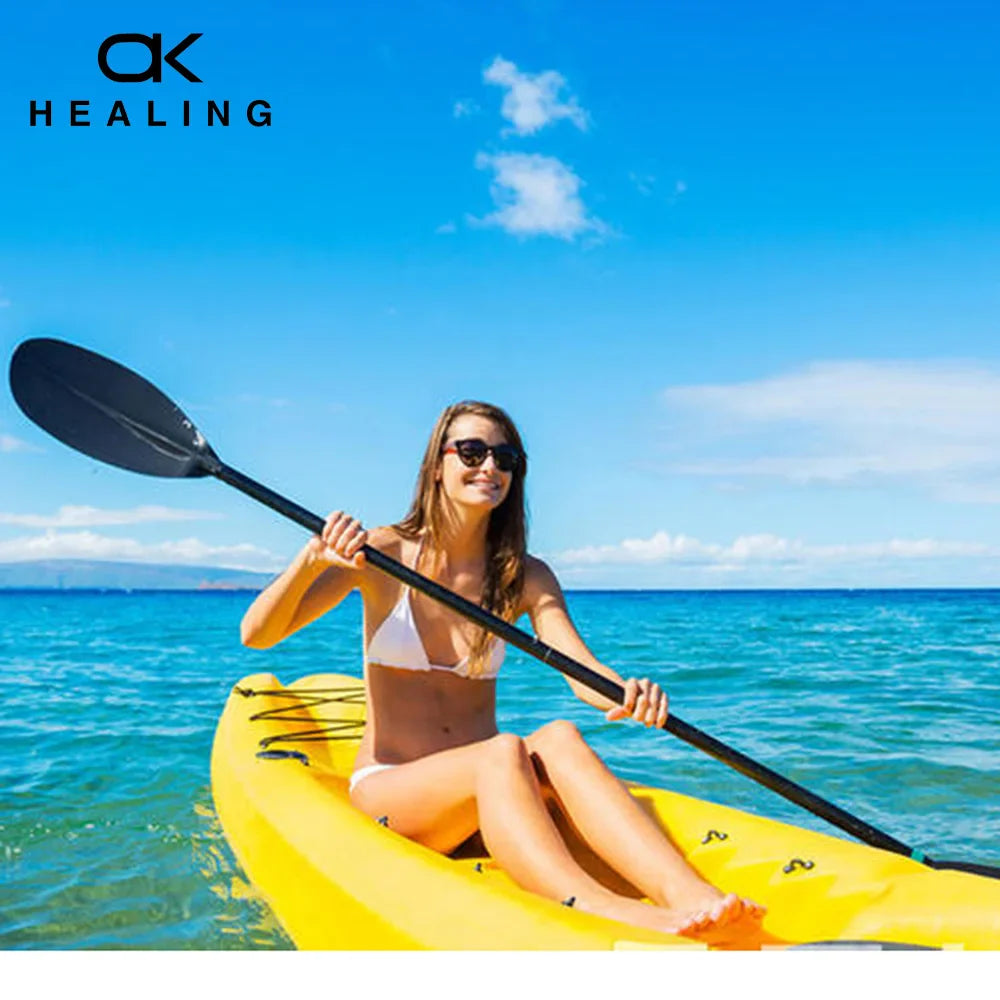 2-Section Kayak Paddle – Inflatable Stand Up Paddle with ABS Double Blade & Fiberglass Shaft