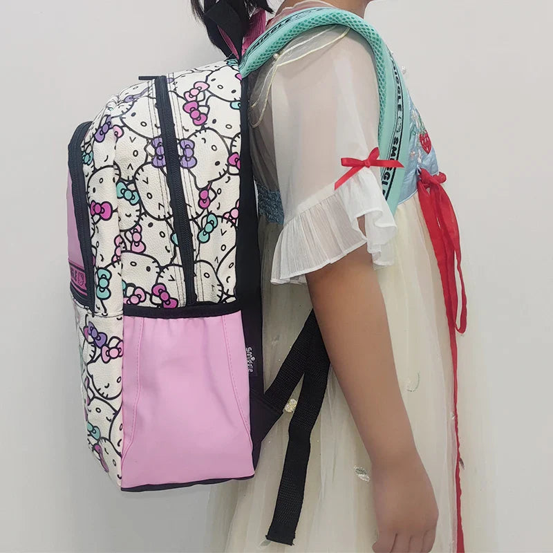 Sanrio Hello Kitty Cartoon School Bag — Cute Anime Backpack for Kids, Student Gift & Halloween Anime Merchandise
