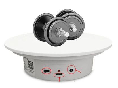 BFOLLOW 20/30/40cm Remote Control Electric Turntable – 360° Rotating Rechargeable Mirror Display Stand for Photography & Video