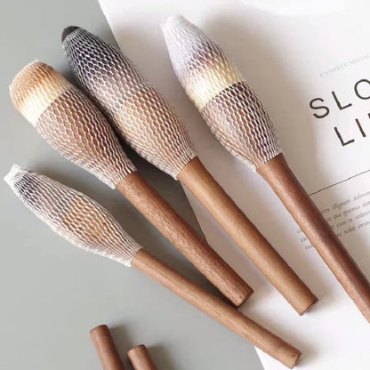 New European Vintage Wood Handle Makeup Brush – High-Quality Walnut Soft Powder, Blush & Foundation Contour Brush