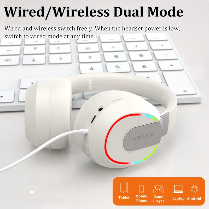 Wireless Bluetooth TWS Headphones - HiFi Gaming Earphones with Passive Noise Reduction and Subwoofer for iPhone and Samsung