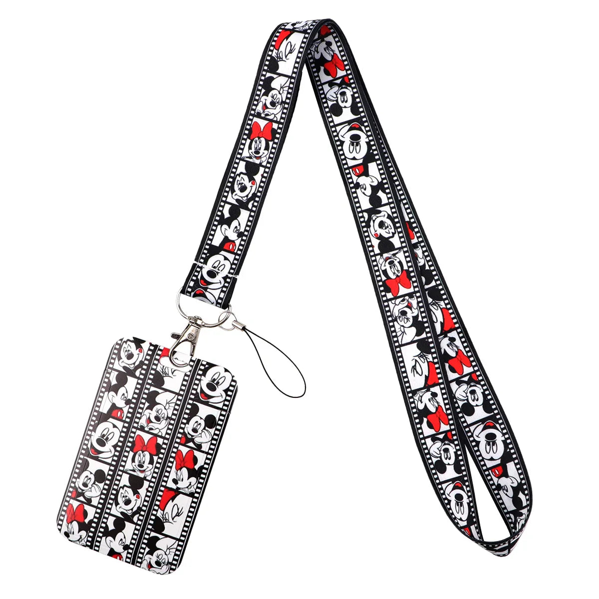 Cartoon Stitch Credential Holder Lanyard – Cute Neck Strap for Keychain, Pass & Credit Card Holder Accessories