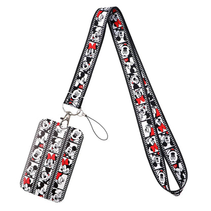 Cartoon Stitch Credential Holder Lanyard – Cute Neck Strap for Keychain, Pass & Credit Card Holder Accessories