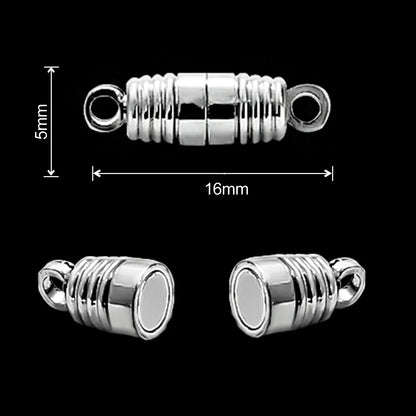Magnetic Jewelry Clasps - Strong Buckle Connectors with Lobster Clasps for DIY Bracelets, Necklaces & Jewelry Making