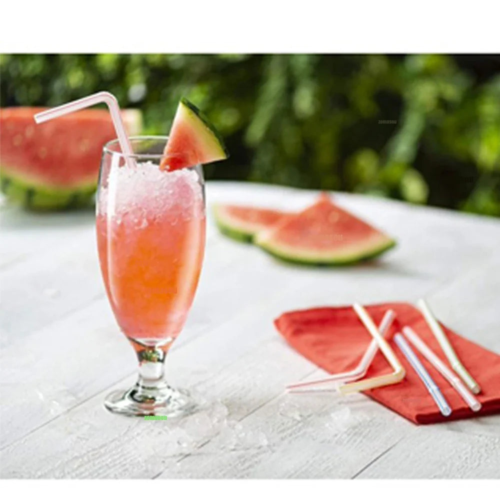 50-3000Pcs Multicolor Drinking Straws - Black Beverage Straws for Milk Tea, Bar, Party, Wedding & Kitchen Accessories