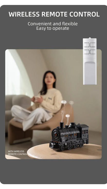 Aierwill Train Air Humidifier – Ultrasonic Aromatherapy Diffuser with Mist Maker, Essential Oil Aroma Diffuser, Remote Control