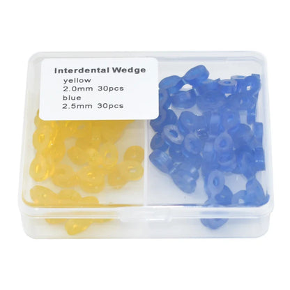 60Pcs Dental Elastic Rubber Fixing Wedges - Matrix Matrices Dam Composite Tooth Separator, Dentistry Accessory Tools