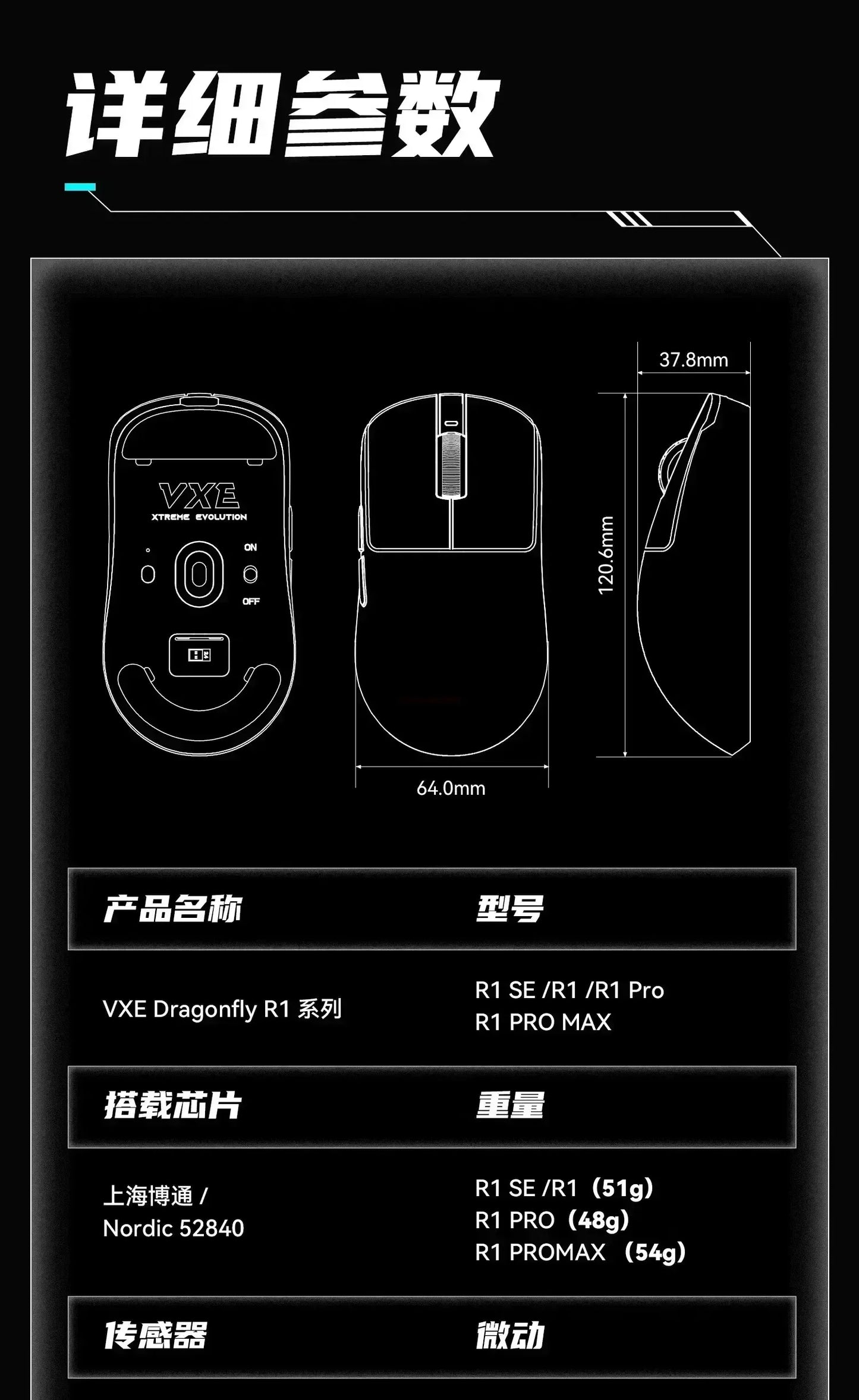 Vxe Dragonfly R1 Pro Max Wireless Gaming Mouse – Lightweight Paw3395 Nordic52840, 2kHz Smart Speed, Low Latency FPS Mouse Gift