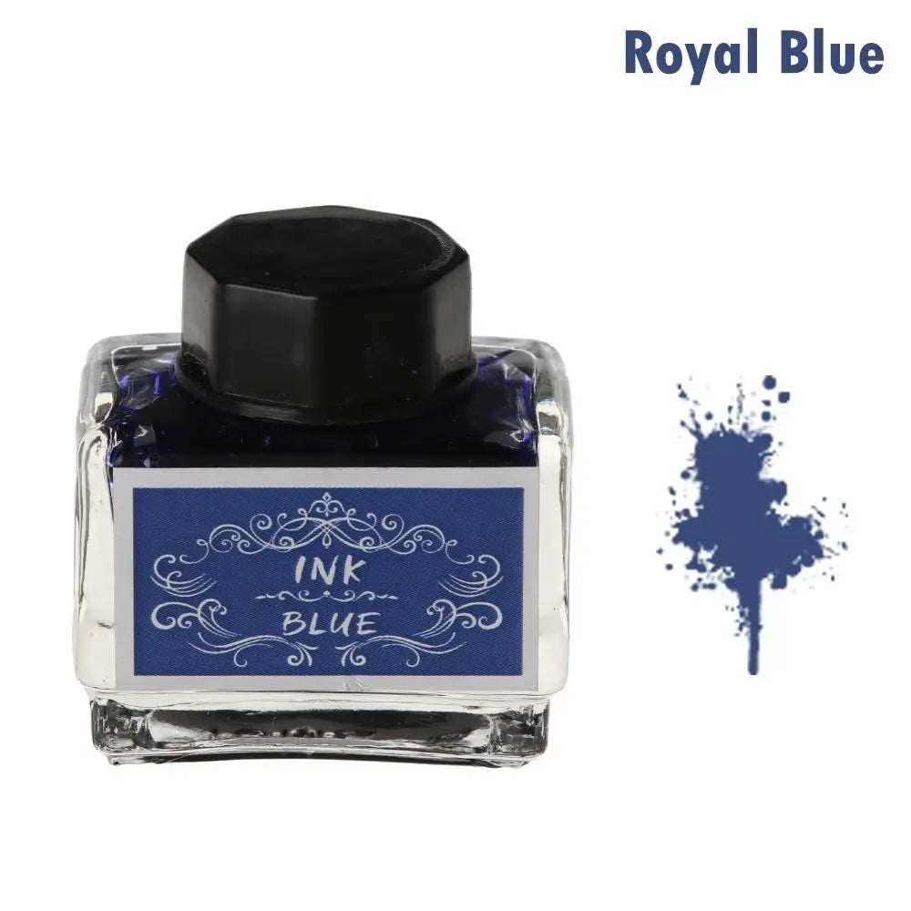 15ml Carbon-Free Fountain Pen Ink — Non-Carbon Ink Bottle for Stationery & Printing