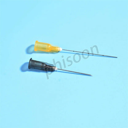 Fine Micro Korea Cannula Needle Tips – 18G-30G Syringe Endo Needles, Plain & Notched Ends, 2PCS/Pack, 10-Pack