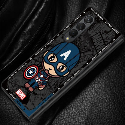 Cartoon Marvel Spiderman & Groot Case for Samsung Galaxy Z Fold 6/5/4/3 5G – Hard PC Shockproof Cover