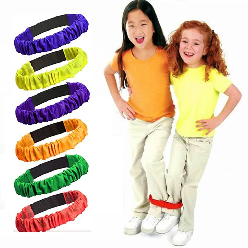 2-Person 3-Foot Group Game — Multiplayer Outdoor Foot Binding Rope, Elastic Sports Parent-Child Activity