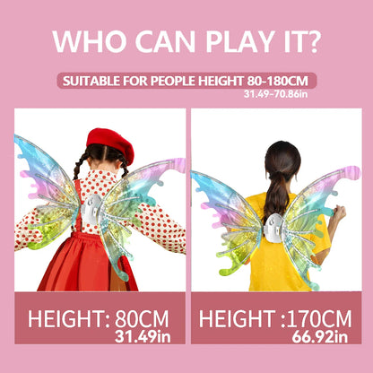 Moving Luminous Music Elf with Butterfly Wings – Indoor/Outdoor Back Decoration Toy Gift (No Battery Included)"