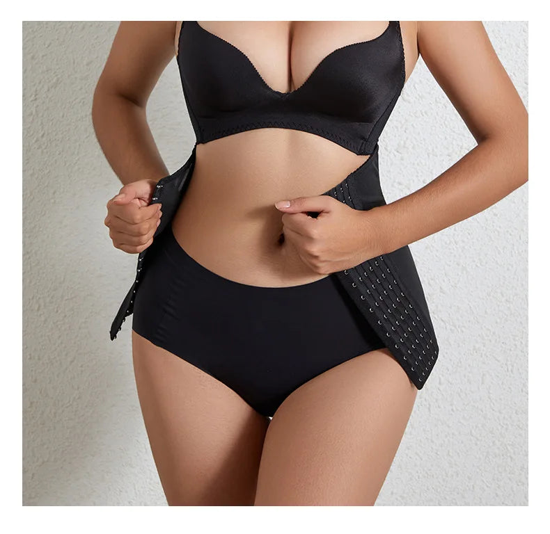 Women’s Slimming Waist Trainer Belt — Tummy Control Body Shaper, Fat Compression Girdle & Firm Corset Shapewear