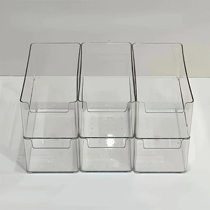 Multifunctional Transparent Storage Box – Durable Desk, Medicine & Home Organizer