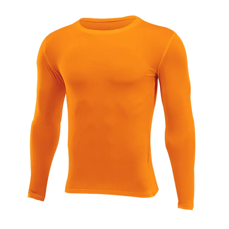 Unisex Compression Long Sleeve Base T-Shirt – Sports Fitness Top for Men, Women & Kids (Running, Gym, Basketball, Football)