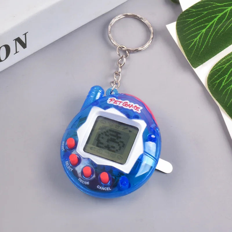 Transparent Electronic Tamagotchi – 168 Pets in One Virtual Cyber Digital Toy, Nostalgic Pixel Fun Play