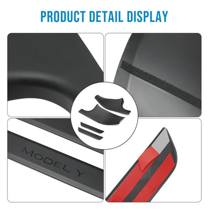 Rear Door Sill Protective Pad for Tesla Model Y – Anti-Kick Threshold Guard Cover Strip, Original Fit Accessories