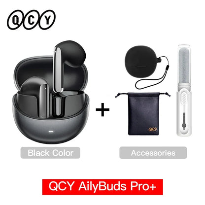 QCY HT10 AilyBuds Pro+ ANC Earbuds - Bluetooth 5.3 Wireless Hi-Res LDAC Earphones with AI Call & Multipoint Connection