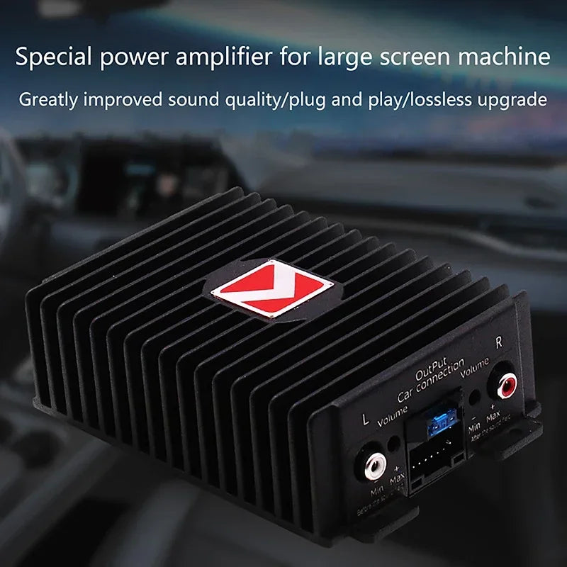 Car DSP Amplifier Hi-Fi Audio Booster - 4*80W Digital Sound Processor for Android, Speaker, Subwoofer & Car Radio Stereo