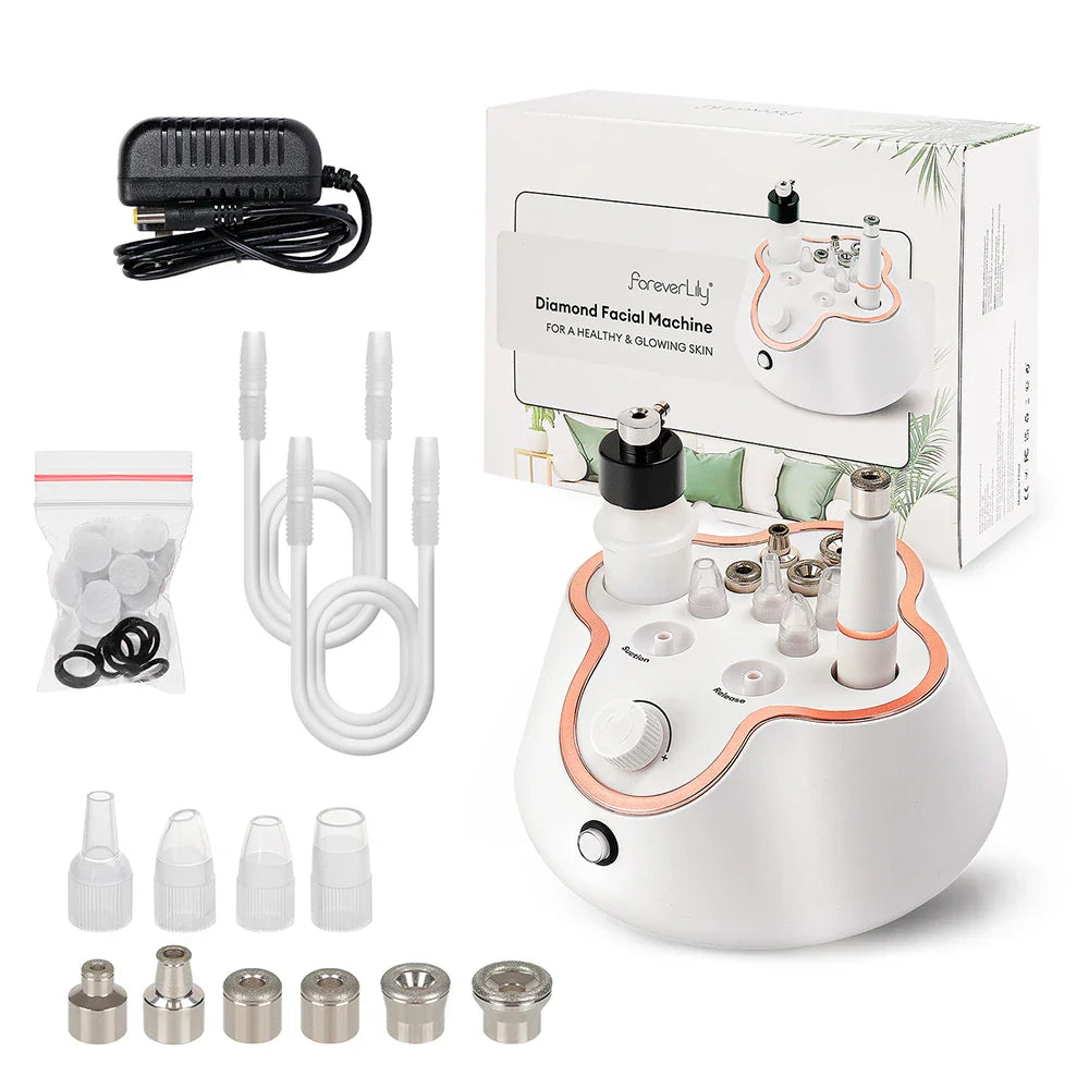Foreverlily Diamond Facial Peeling Machine – Home Microdermabrasion & Nano Water Spray Exfoliator